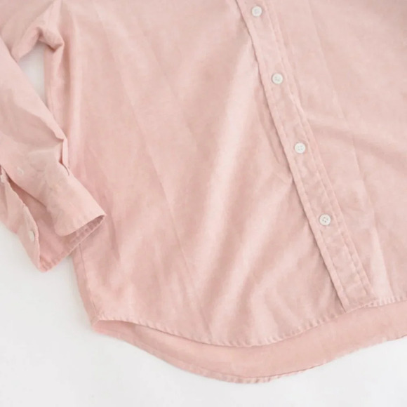 Vintage Bremare Pink Long Sleeve 70% Cotton  Button Up Shirt Size Medium - Picture 8 of 12